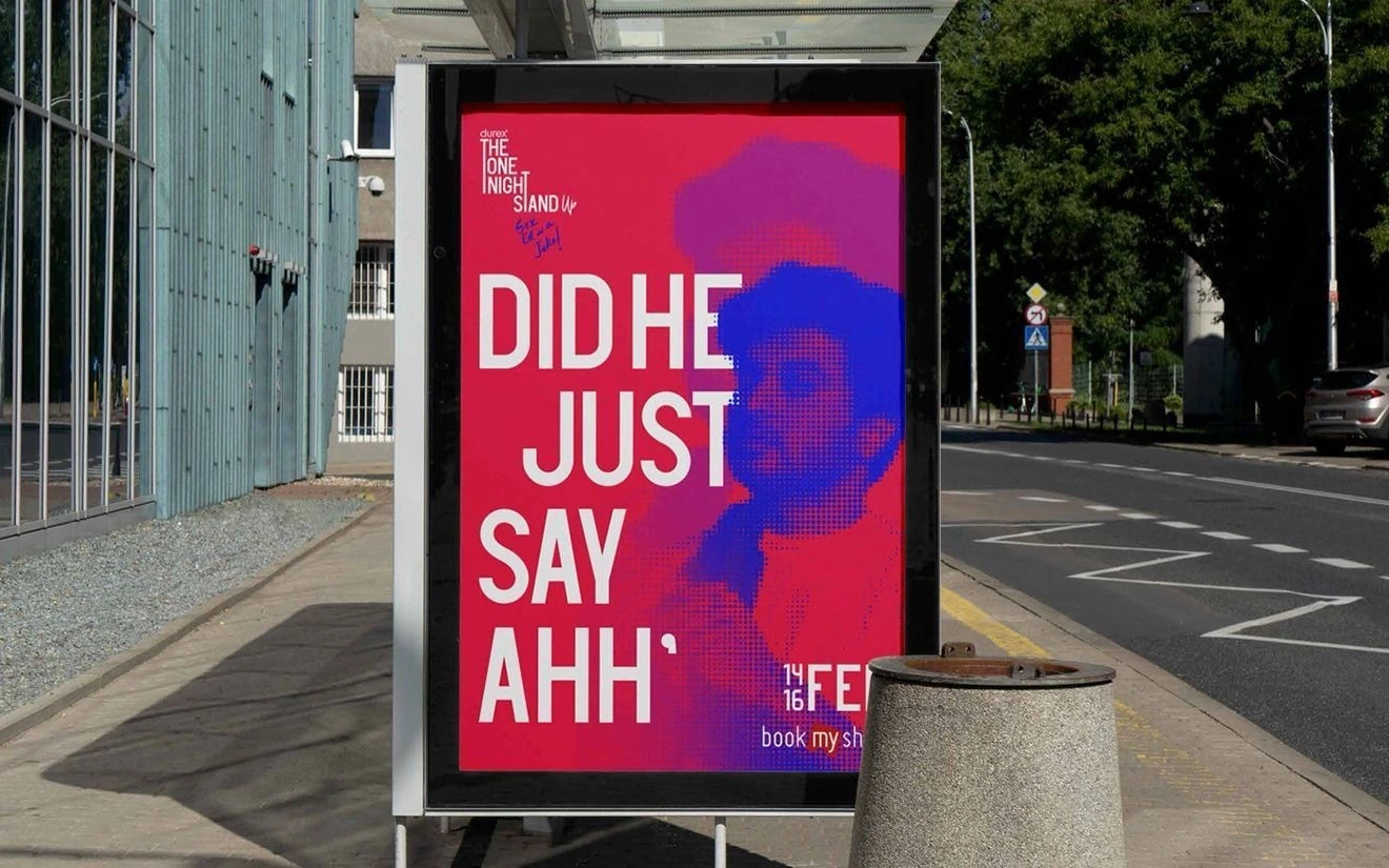 A Durex competition campaign poster displayed in a bus shelter.